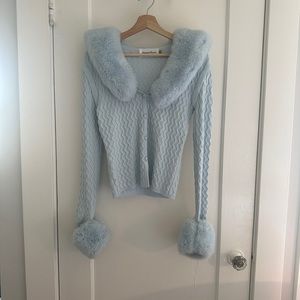House of Sunny Fur Cardigan